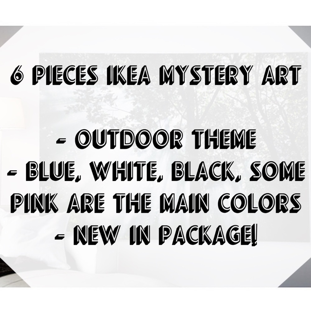 6pc NEW IKEA Home Art Mystery Box NIP